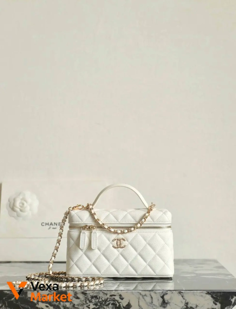 Сумка Chanel Vanity из зернистой кожи теленка — фото 7