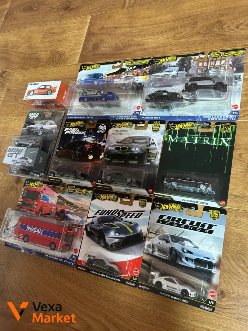 Колекційні моделі Hot Wheels Premium, Team Transport, Kaido House x Mini GT BMW M3 E30, Mini GT BMW 750IL — фото 2