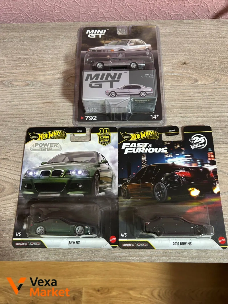 Колекційні моделі Hot Wheels Premium, Team Transport, Kaido House x Mini GT BMW M3 E30, Mini GT BMW 750IL — фото 7