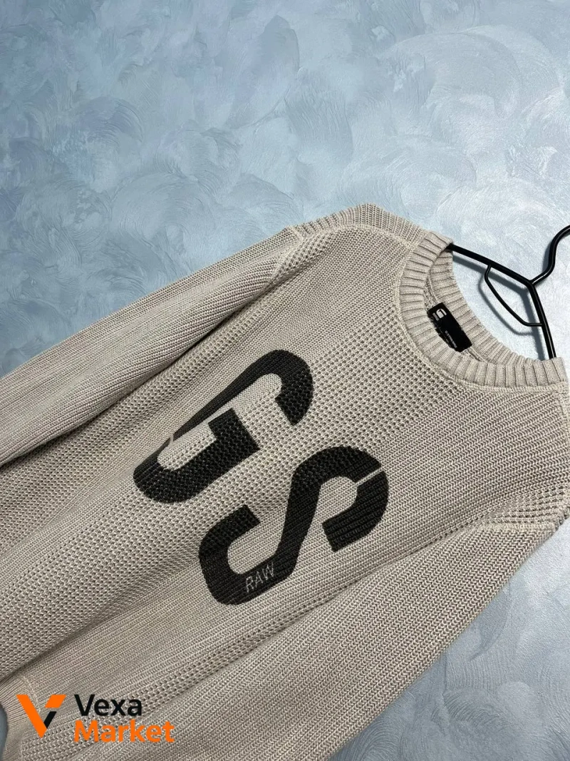 G Star Big Logo rare Stockholm sweater L — фото 2