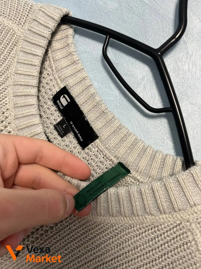 G Star Big Logo rare Stockholm sweater L — фото 4