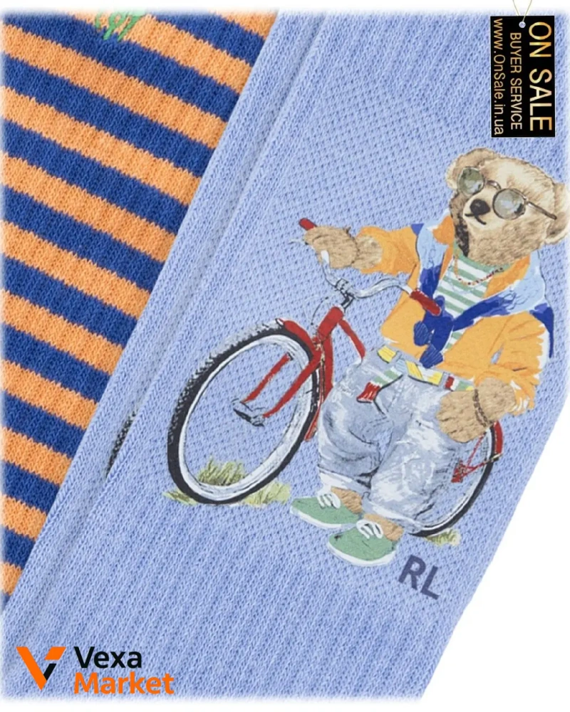 Чоловічі шкарпетки Polo Ralph Lauren набір 6 пар — фото 2