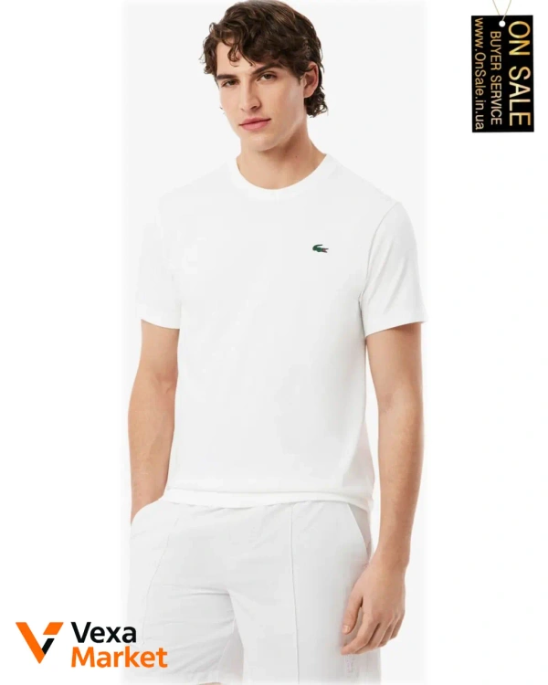 Чоловіча футболка Lacoste з круглим вирізом та технологією Ultra-Dry