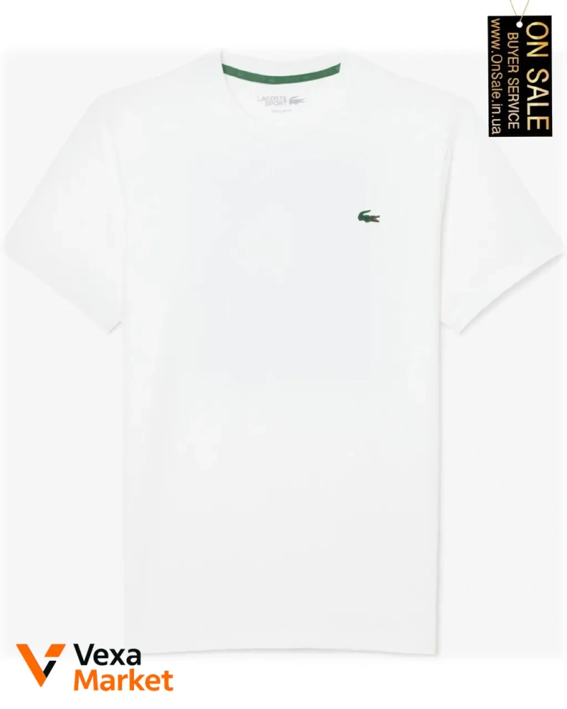 Чоловіча футболка Lacoste з круглим вирізом та технологією Ultra-Dry — фото 4