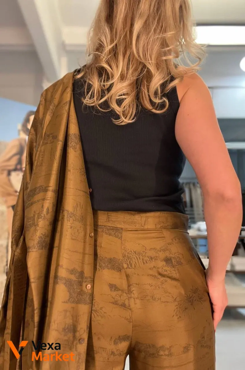 Max Mara Studio сорочка та штани з шовку — фото 7