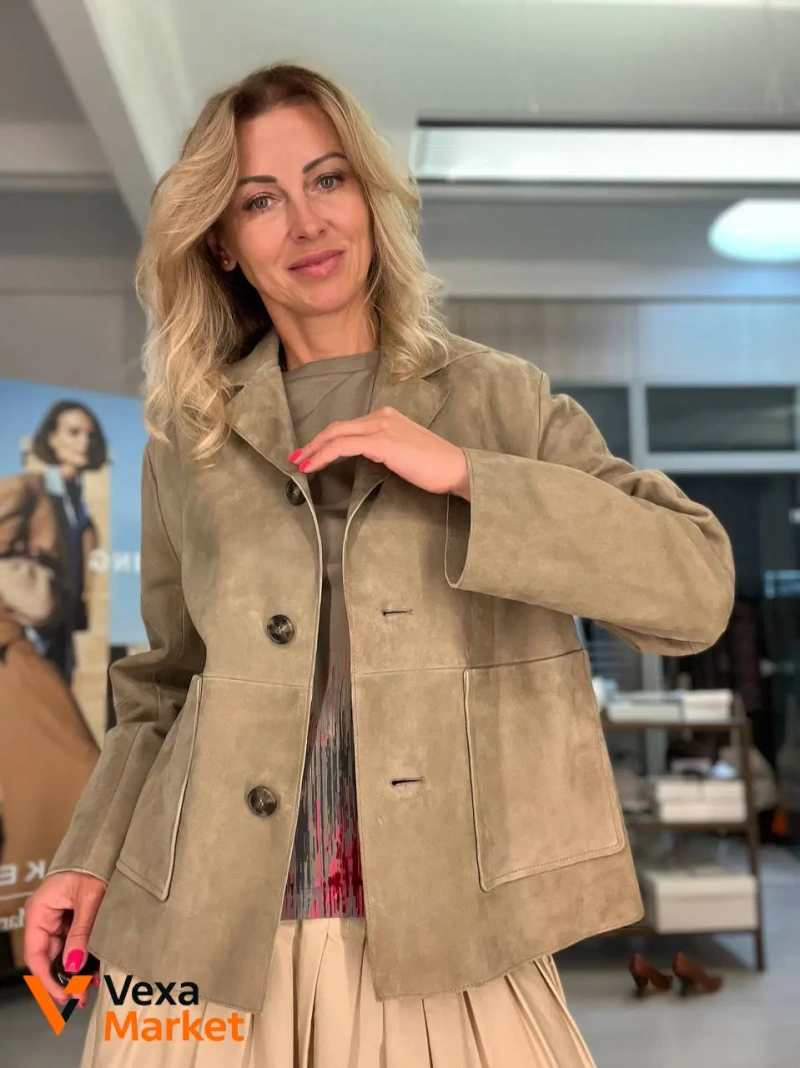 Max Mara Куртка замшевая — фото 3