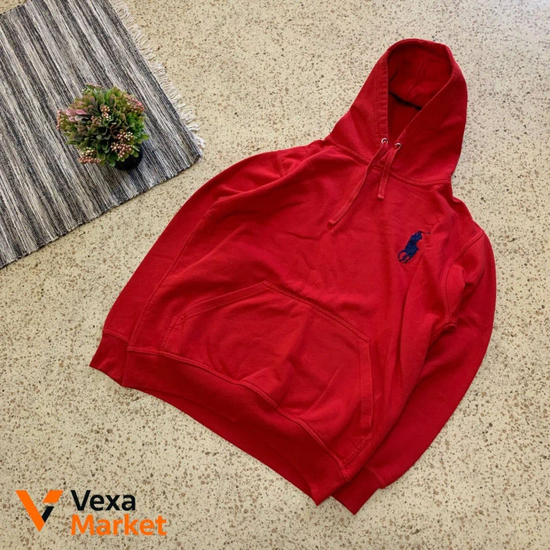 PRL Big Pony Hoodie Red M-L — фото 2