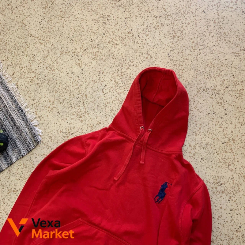 PRL Big Pony Hoodie Red M-L — фото 4