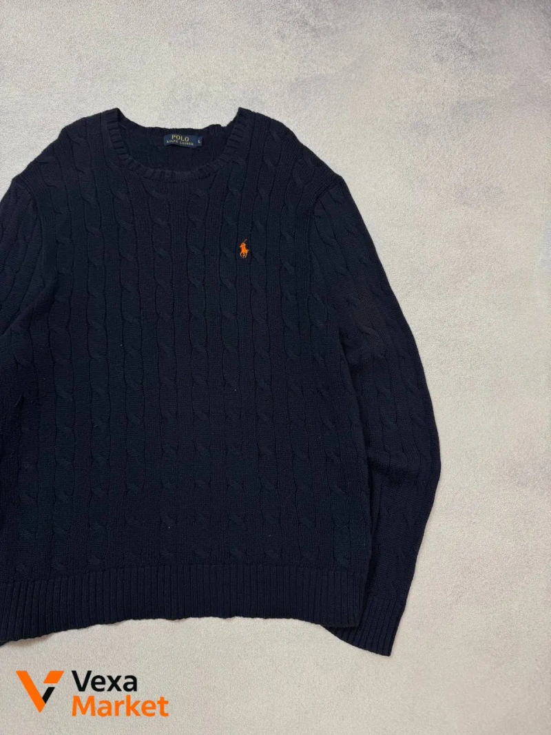Polo Ralph Lauren Cable Knit Crew Neck Sweater L — фото 4