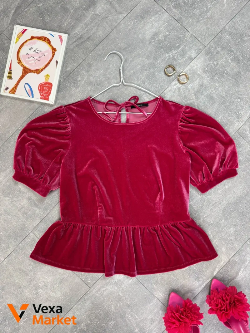 Велюрова блуза George UK 18 / НАШ 52 — фото 2
