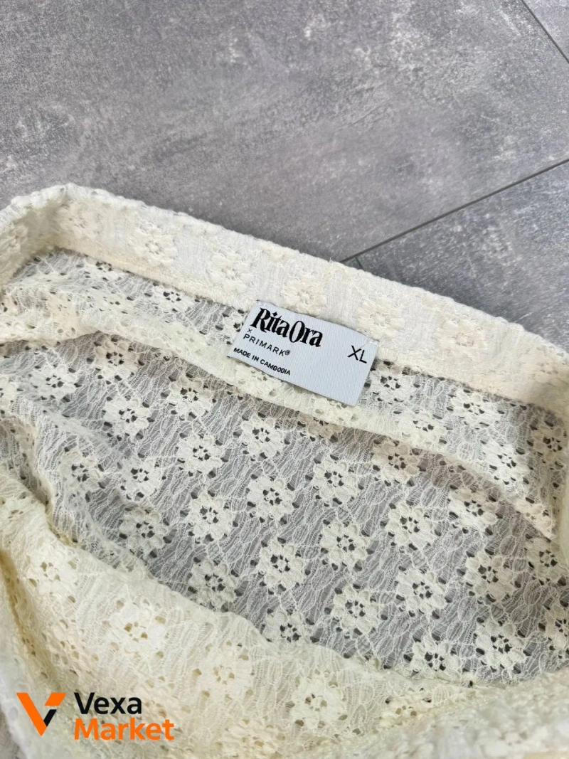Мереживна спідниця міді від Primark кольору вершкового масла — фото 3