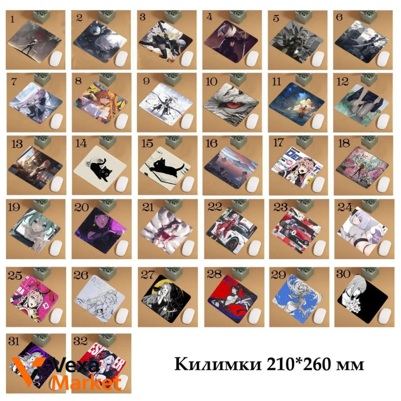 Килимки для клавіатури аніме та ігри — фото 5