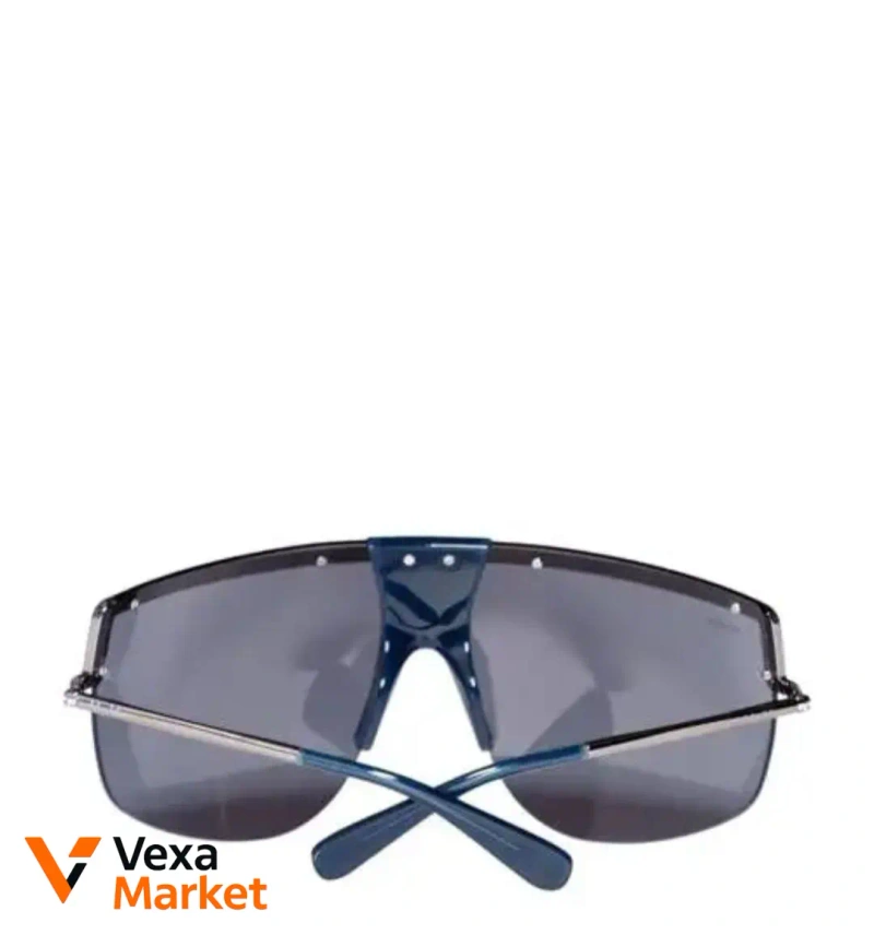 Сонцезахисні окуляри MAX MARA 💙MM0050 90X💙 срібна оправа, темно-сині лінзи — фото 3