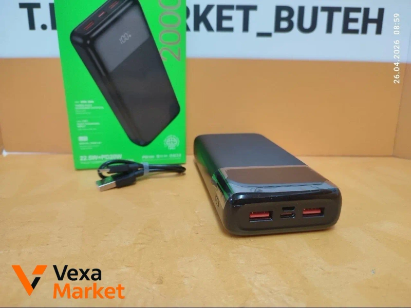 Зовнішній акумулятор HOCO J128/121A 20000 mAh — фото 2