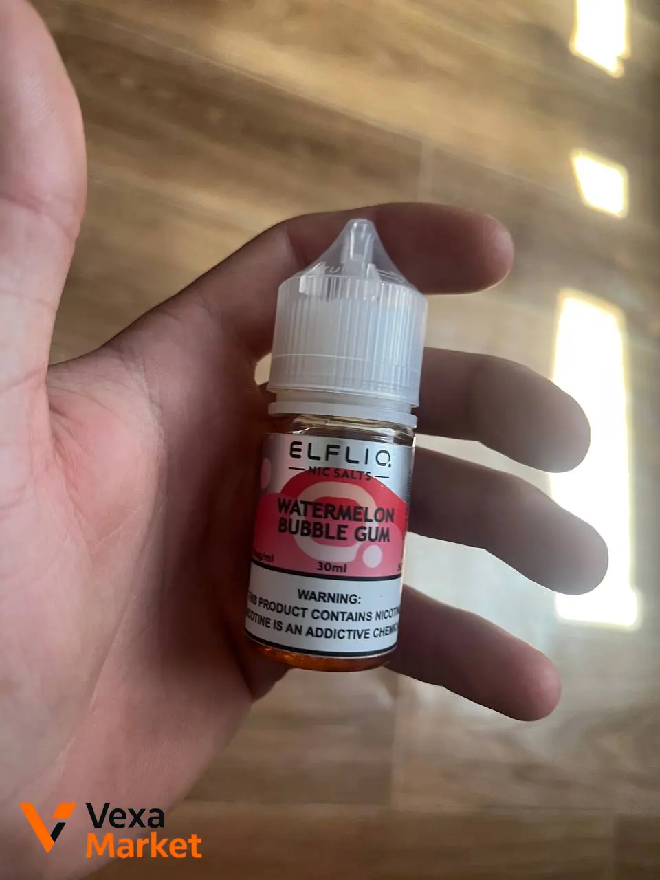 Рідина для електронних сигарет Elfliq Watermelon Bubble Gum та Apple Peach