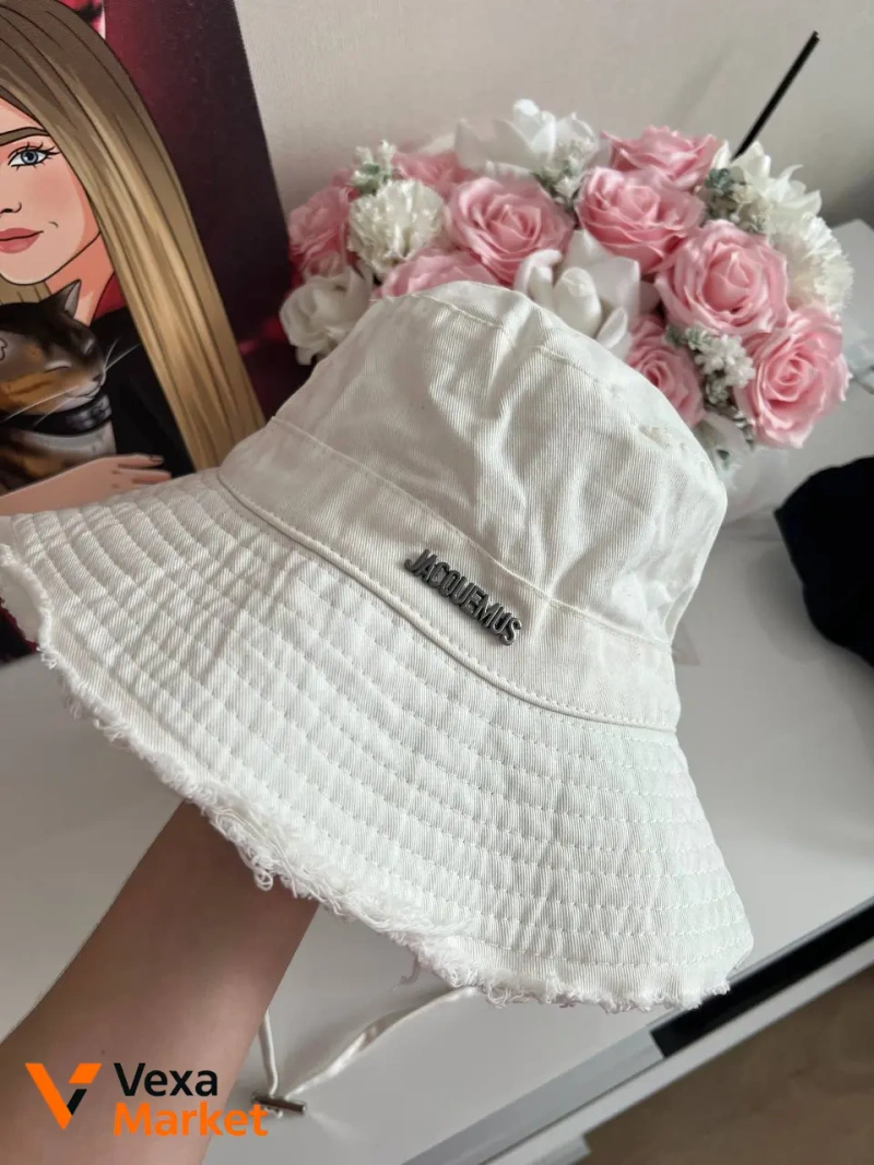 Панама Jacquemus чорна та біла — фото 2