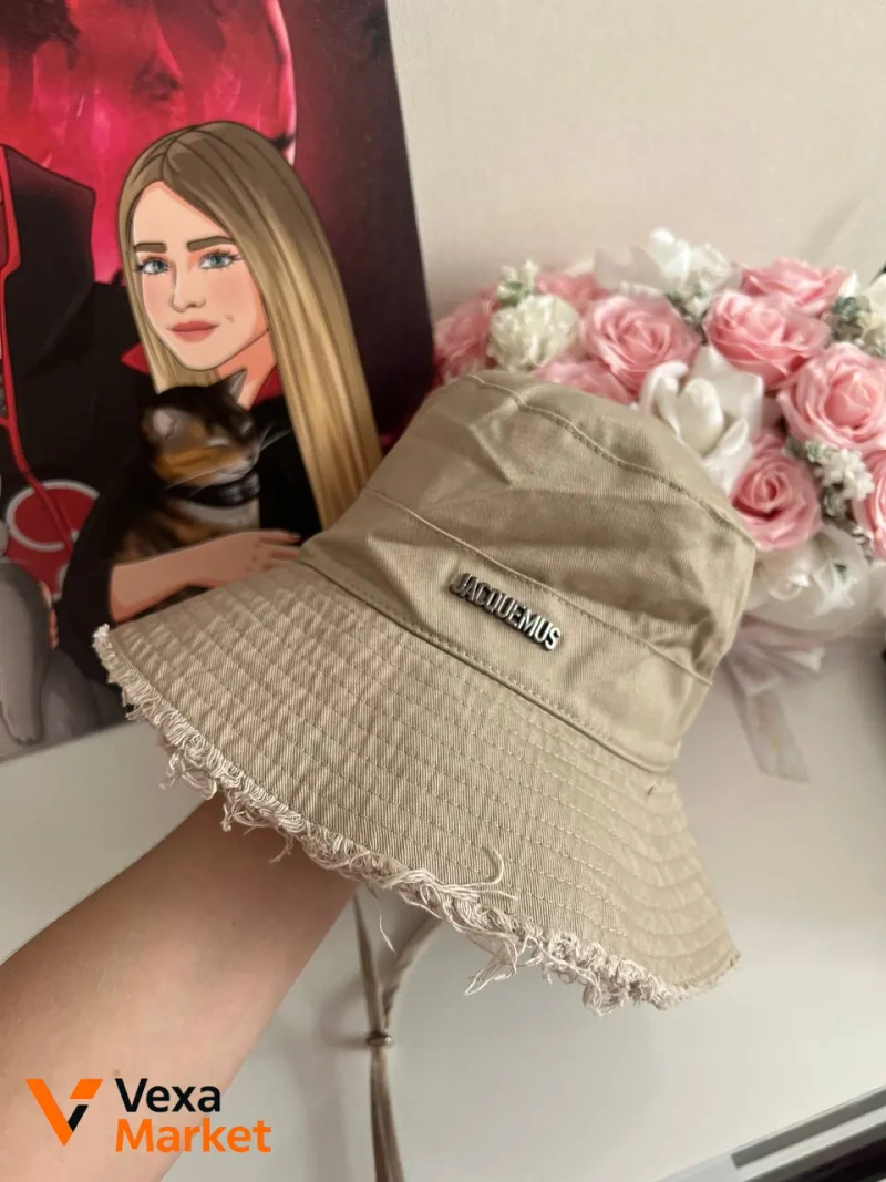 Панама Jacquemus чорна та біла — фото 3