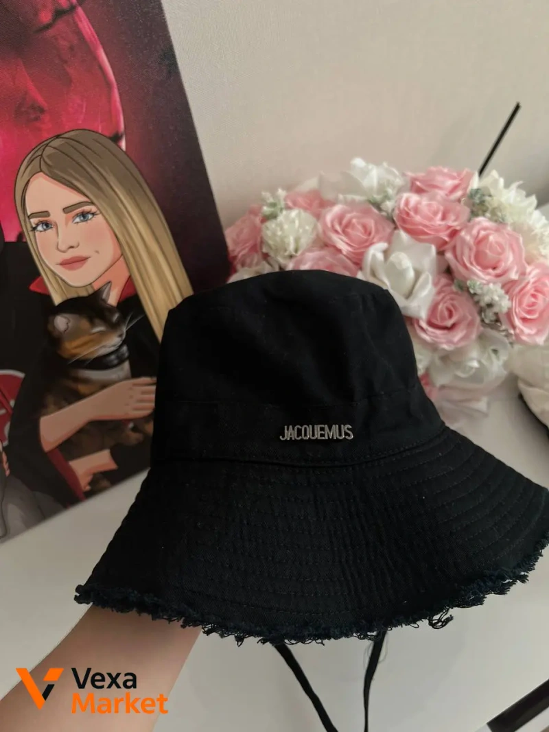 Панама Jacquemus чорна та біла — фото 5