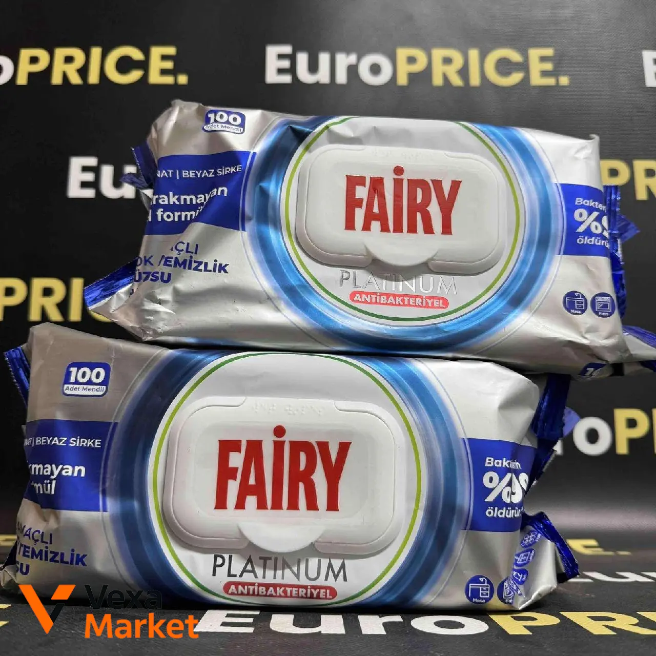 Вологі серветки для прибирання Fairy Platinum (100 шт.)