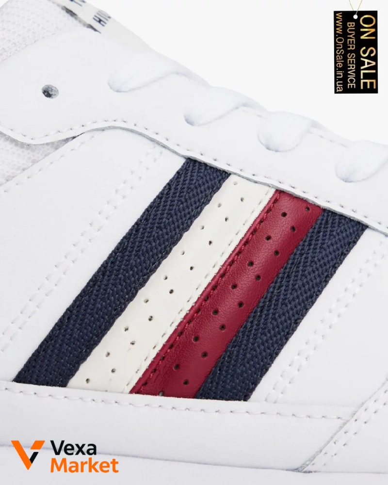Чоловічі кросівки Tommy Hilfiger зі смугами в фірмових кольорах — фото 6