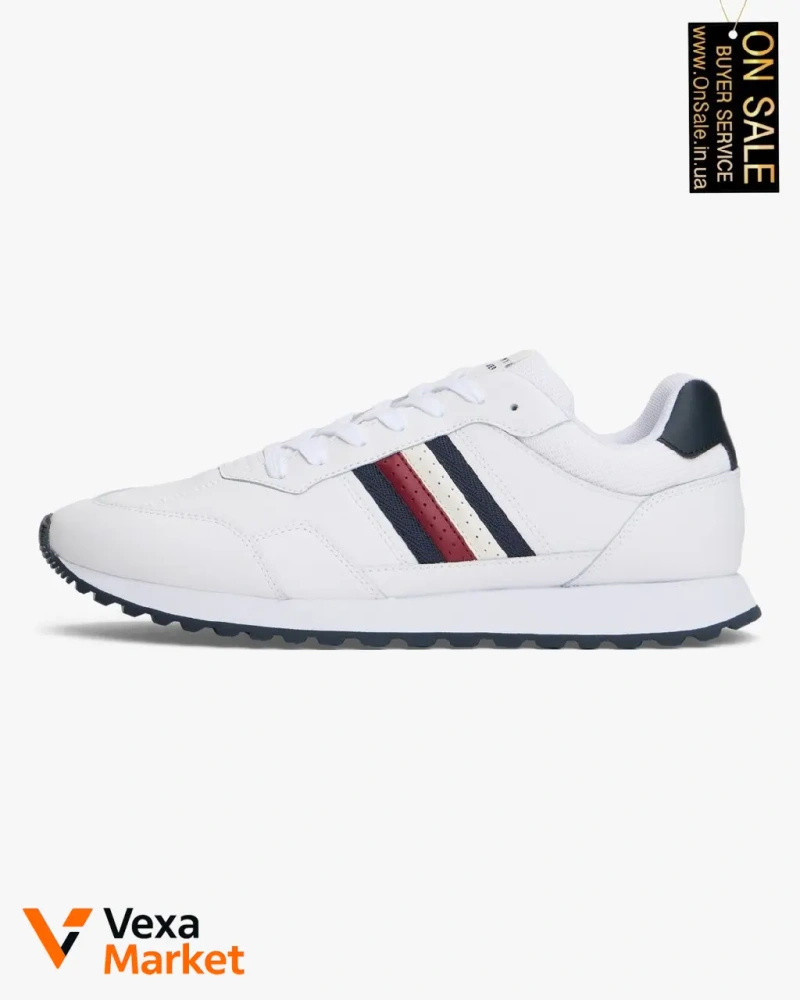 Чоловічі кросівки Tommy Hilfiger зі смугами в фірмових кольорах — фото 7