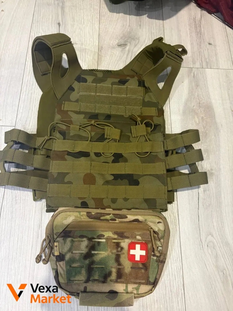 Плитоноска Emerson JPC Tactical Vest з підсумком M-Tac з балістичним пакетом — фото 5