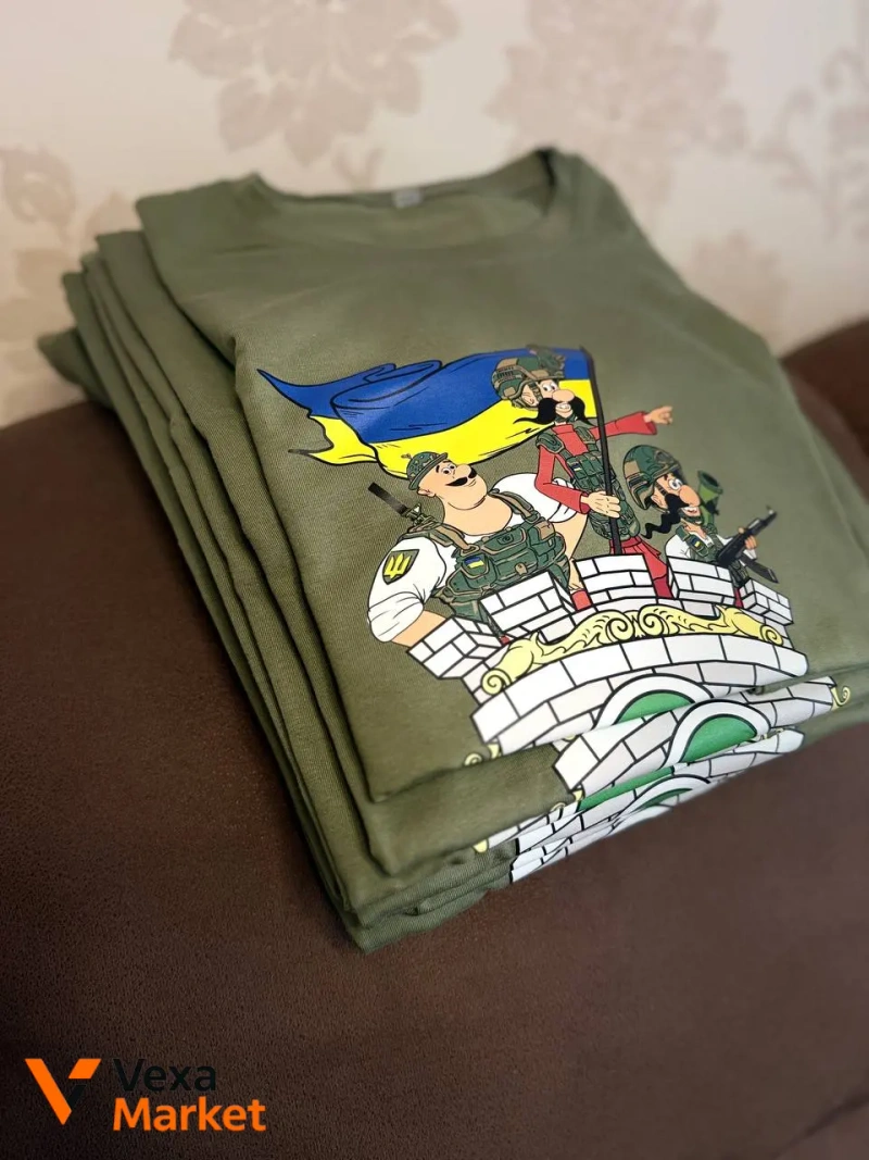 Футболка лімітована Козаки Бахмут хакі — фото 3