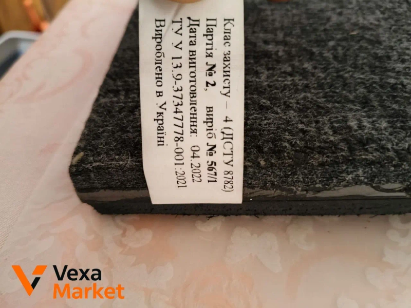 Плита бронежилета Velmet 4 уровня защиты — фото 5