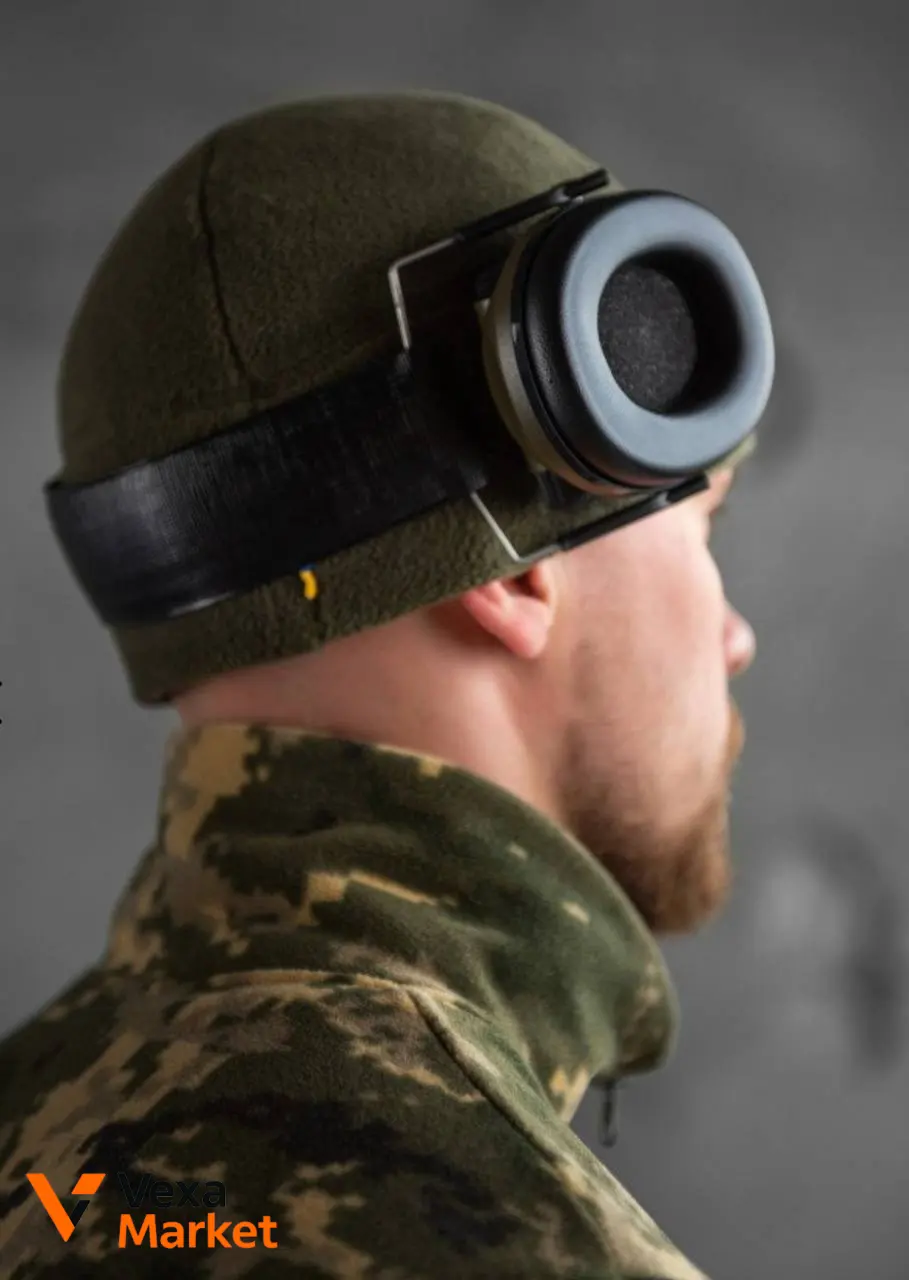 Активні тактичні навушники Tactical 6S чорні/олива