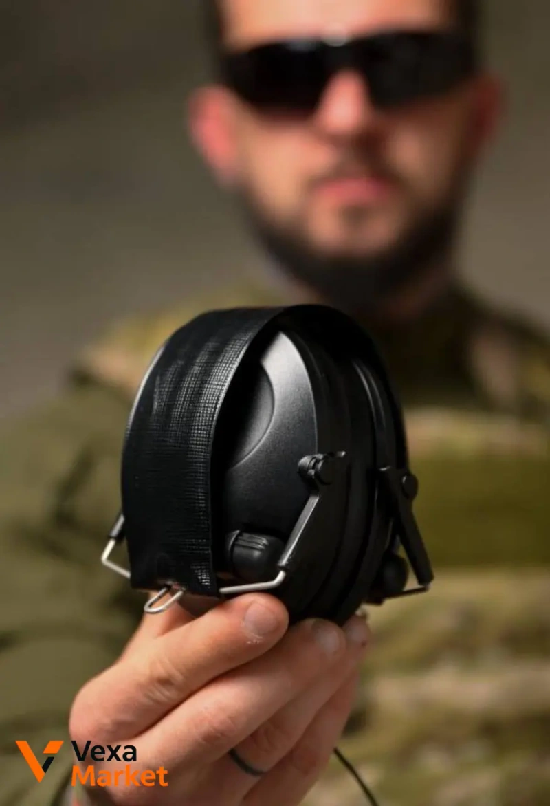 Активні тактичні навушники Tactical 6S чорні/олива — фото 2