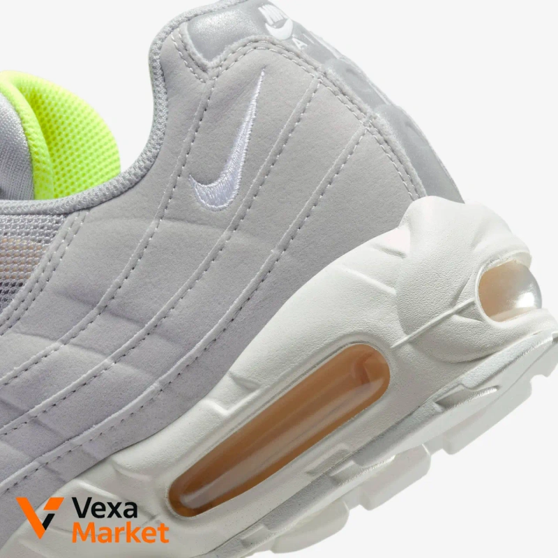 Nike Air Max 95 White Grey & Volt — фото 2
