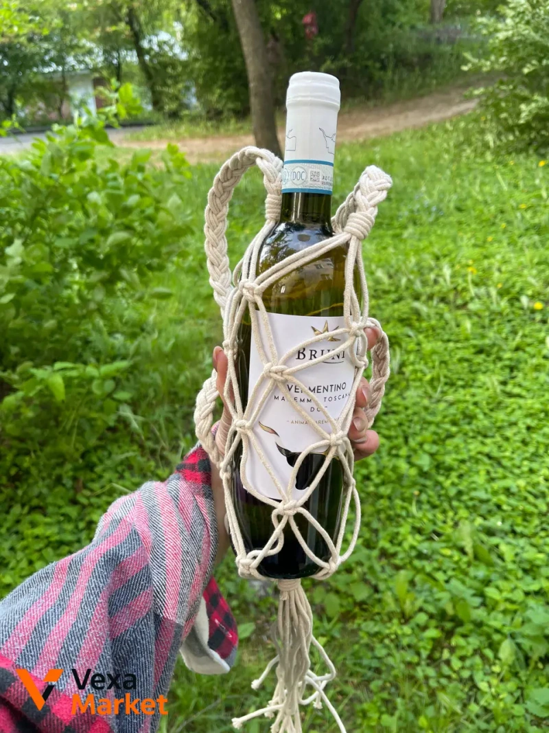 Сумка для вина/шампанського ручна робота — фото 2