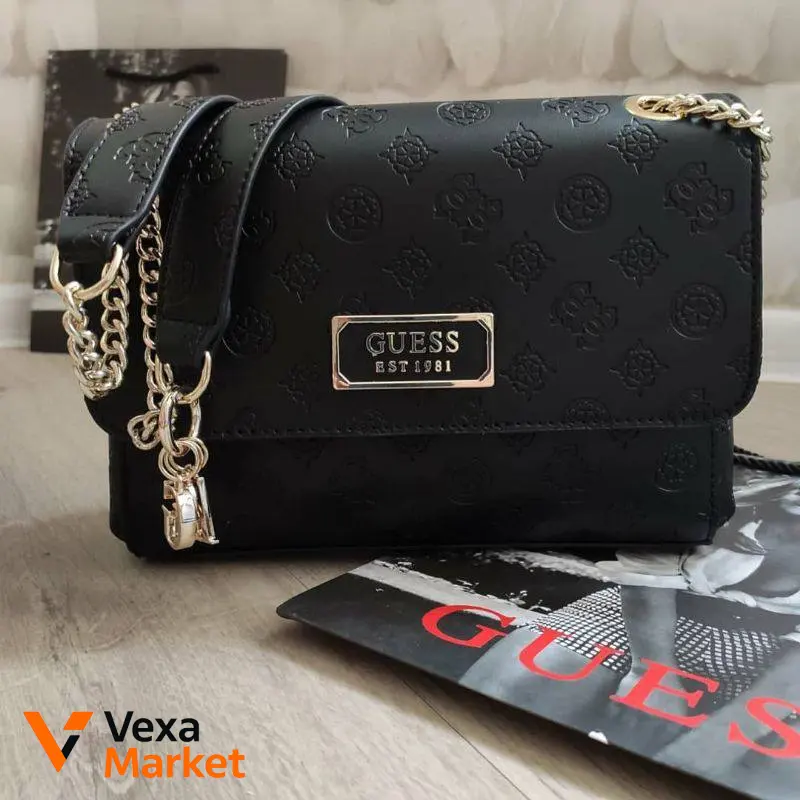 Guess Love monogram original сумка чорна