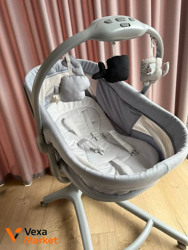 Chicco Baby Hug AIR 4в1 дитяче ліжечко, шезлонг, стільчик для годування — фото 2