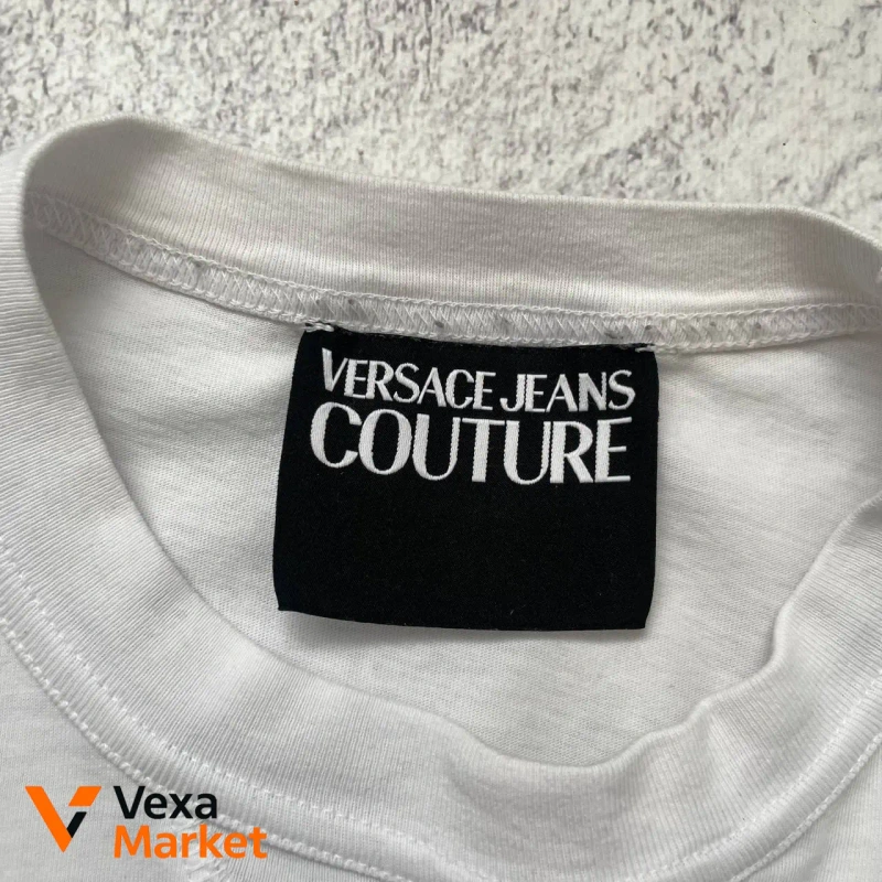 Versace Jeans Couture футболка чоловіча біла розмір L — фото 4