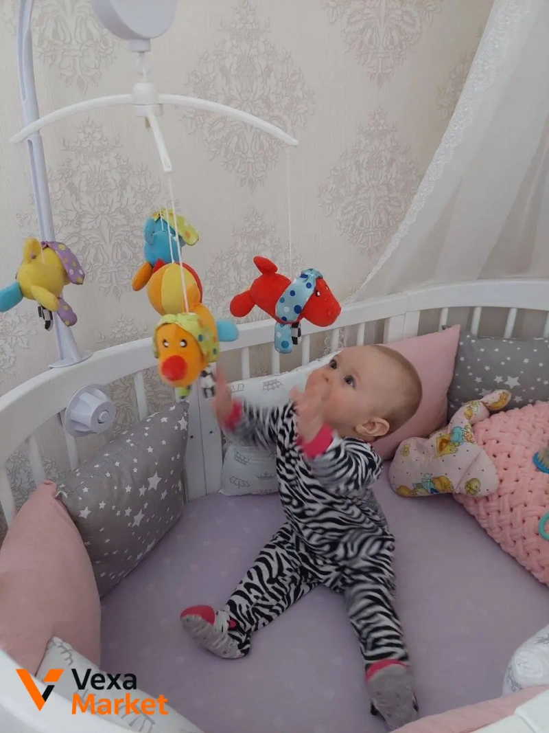 Ліжечко-трансформер Mioobaby Aura 9в1, біле — фото 2