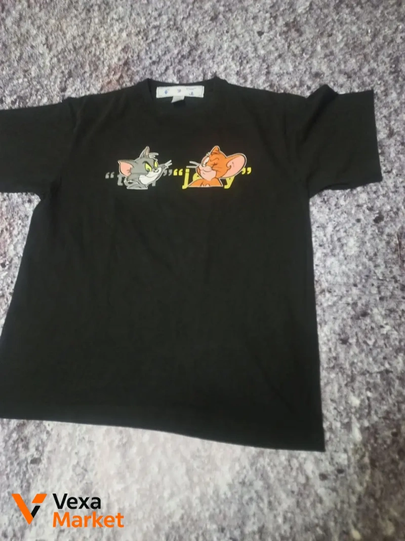 Off White Футболка с принтом Tom & Jerry — фото 2
