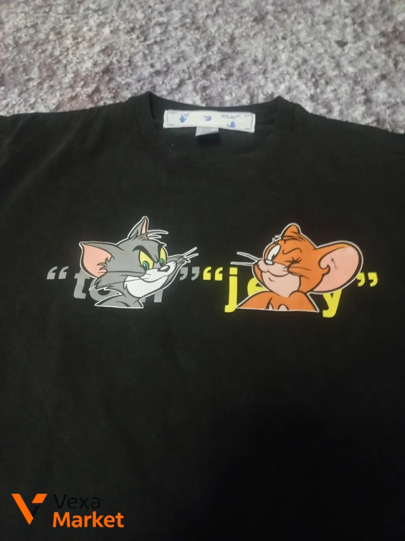 Off White Футболка с принтом Tom & Jerry — фото 3