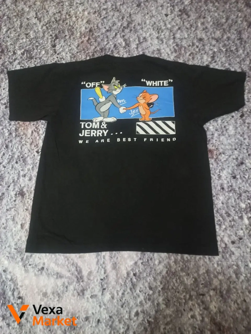 Off White Футболка с принтом Tom & Jerry — фото 5