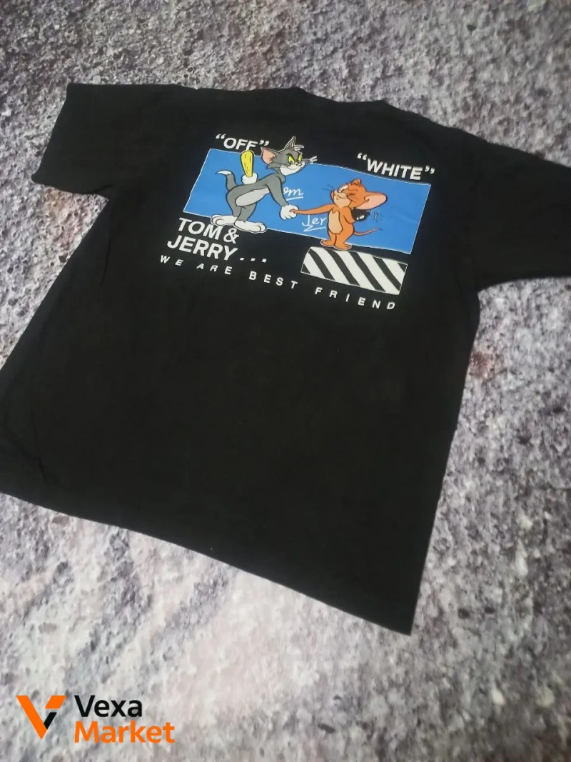 Off White Футболка с принтом Tom & Jerry — фото 7