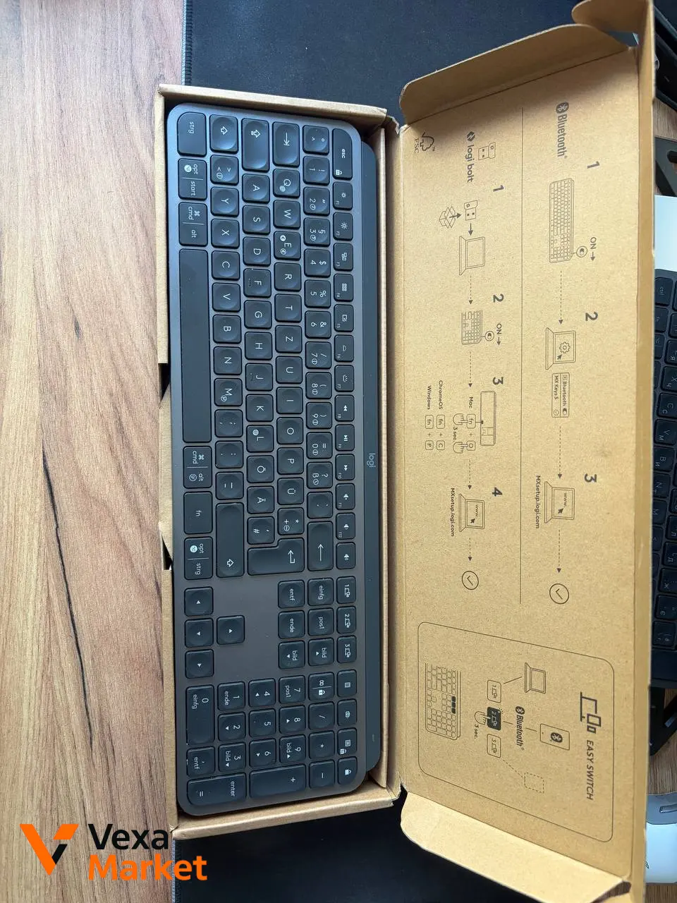 Logitech MX Keys S преміум клавіатура німецька гравіювання