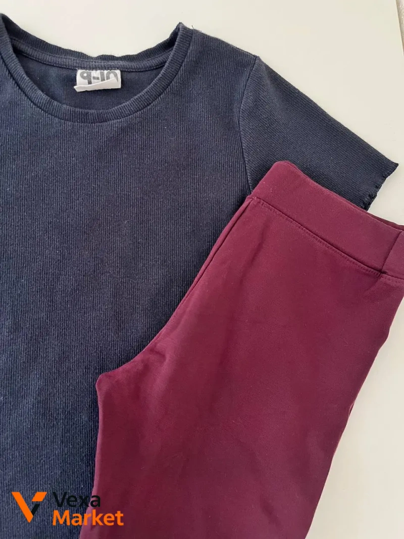 Дитячий одяг H&M: сукня, лосини та футболка на 8-10 років — фото 4