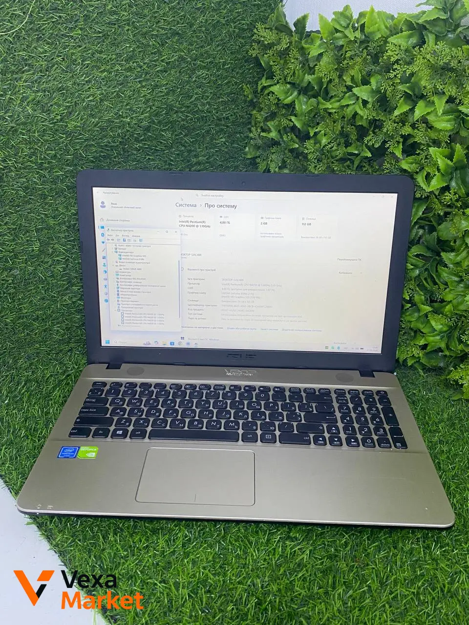 Ноутбук Asus 15.6" Pentium N4200, 4GB RAM, 120GB SSD, GeForce 810M 2GB
