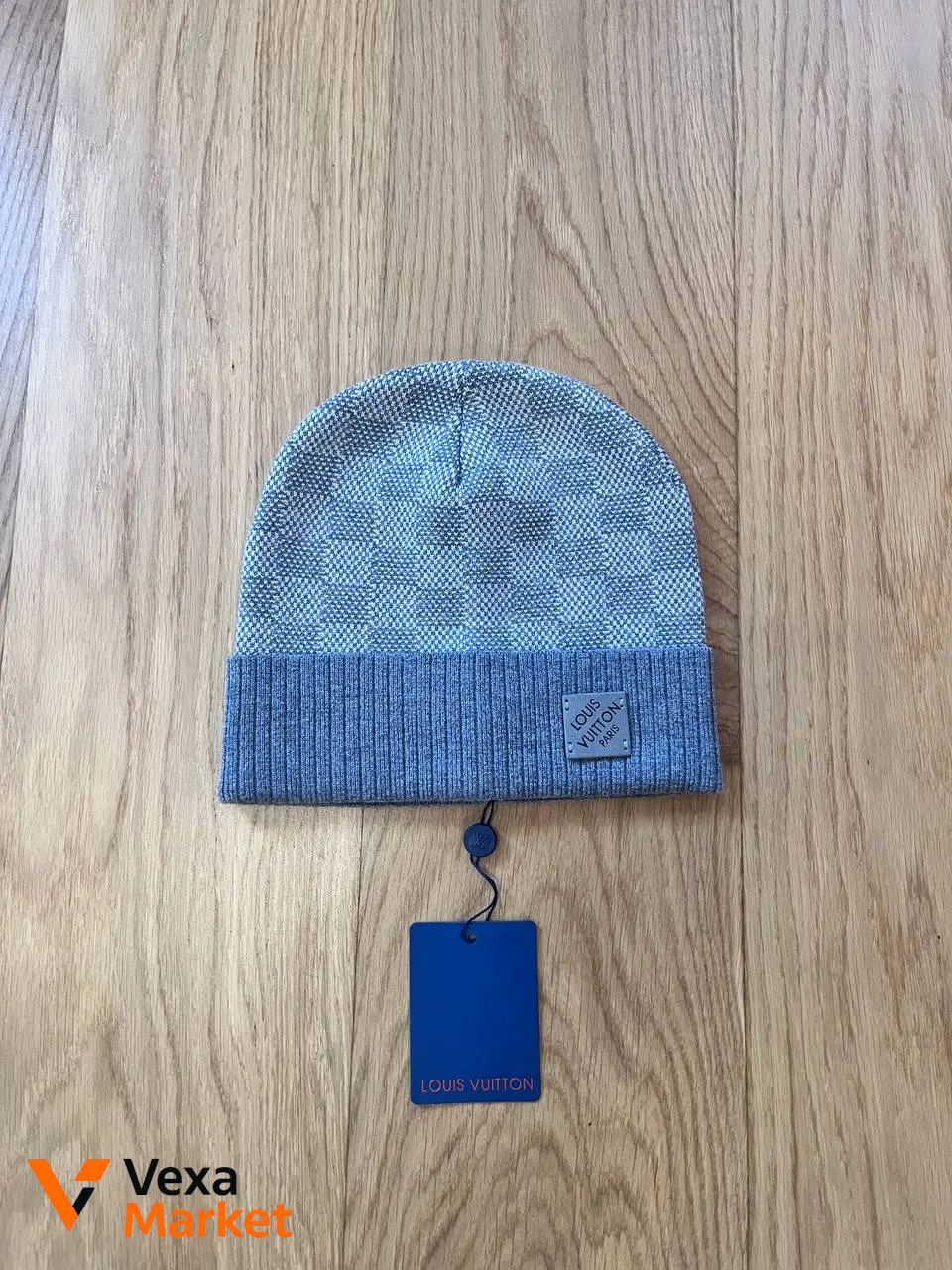 Louis Vuitton Néo Petit Damier Beanie light grey wool