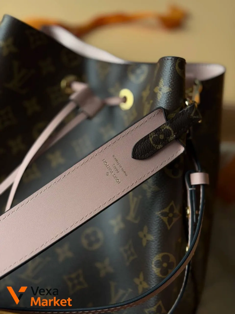 Louis Vuitton сумка-відро з натуральної шкіри та канви — фото 3
