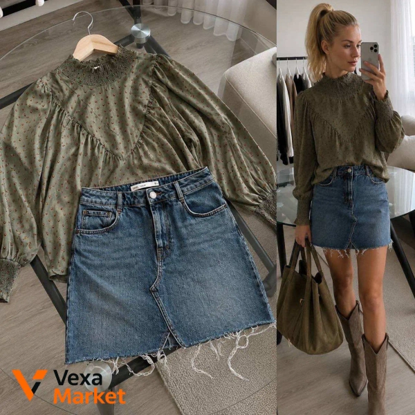 Набір: блуза дорогого бренду та спідниця ASOS