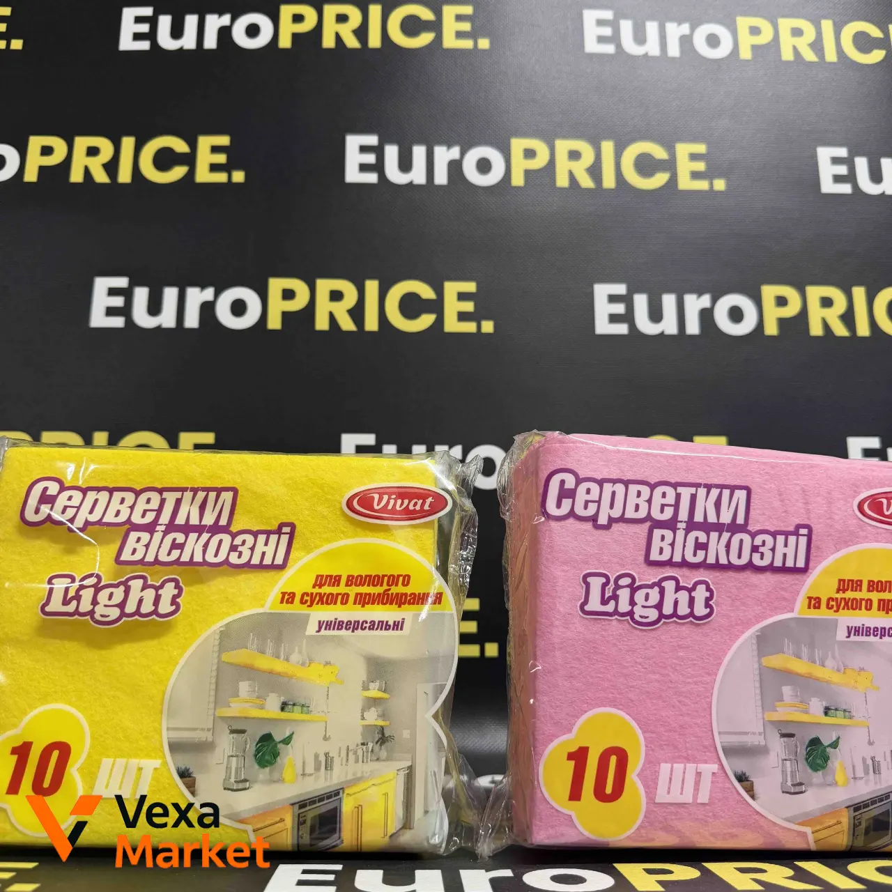 Серветки віскозні VIVAT Light 10 шт.