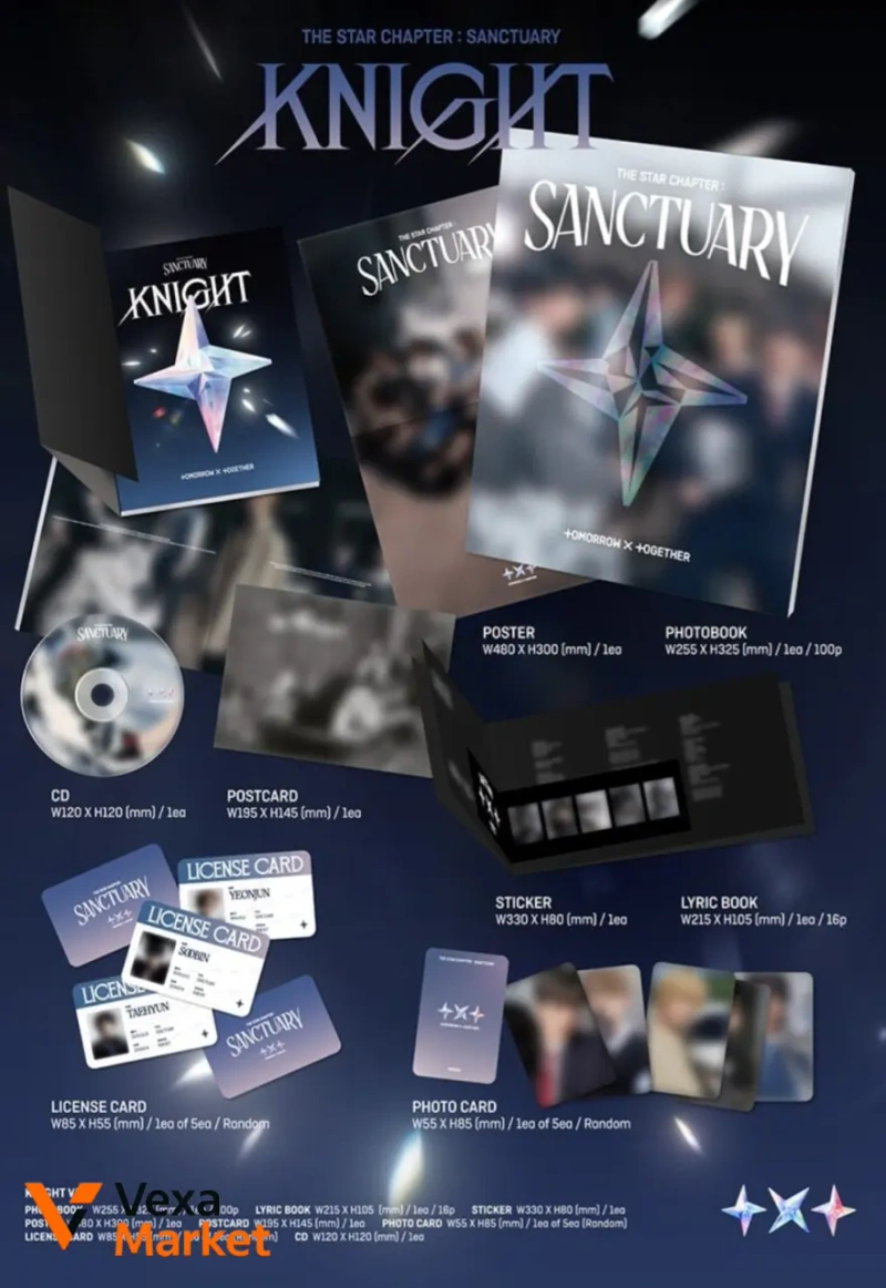 TXT THE STAR CHAPTER : SANCTUARY - Knight, Savoir, Lover Versions — фото 2