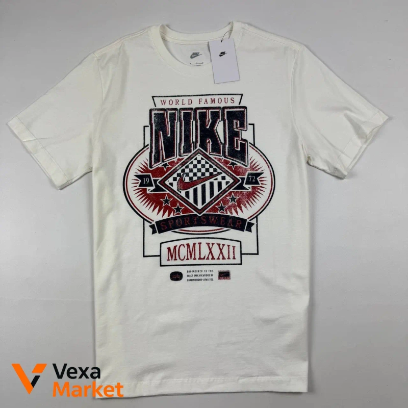 Чоловіча бавовняна футболка Nike M — фото 2
