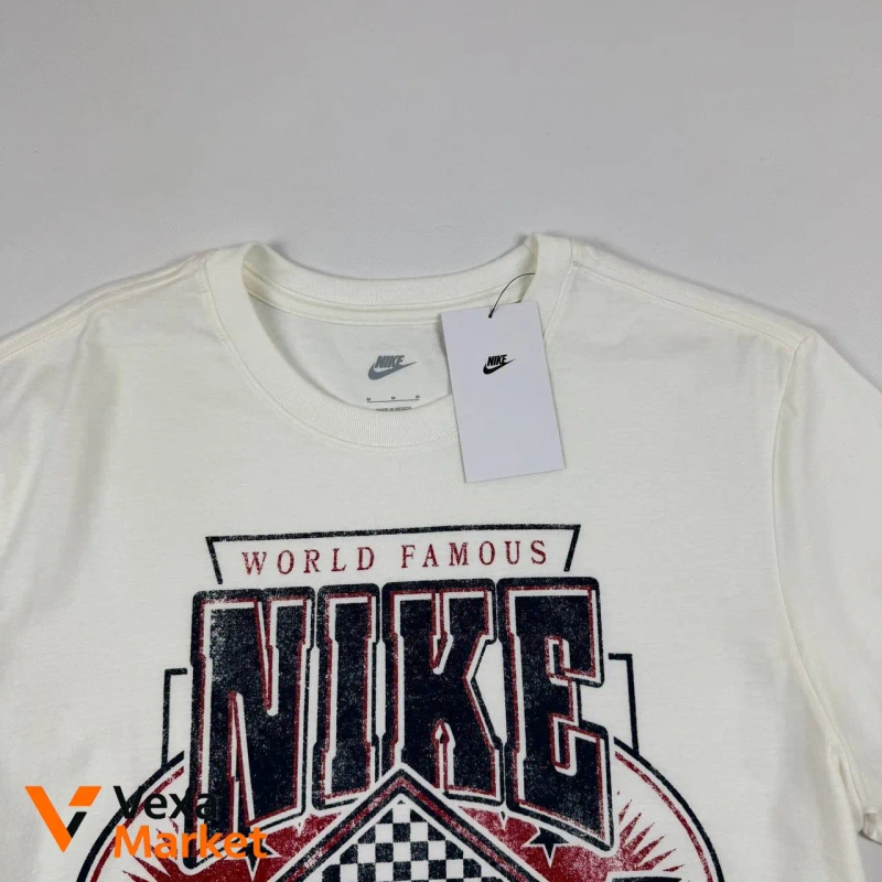 Чоловіча бавовняна футболка Nike M — фото 6